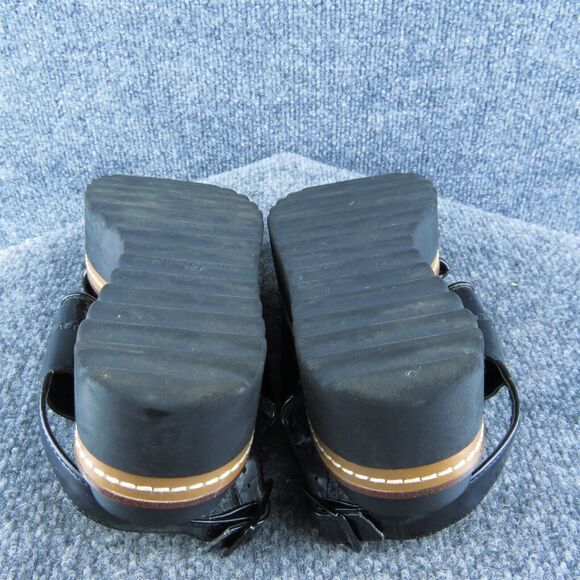 Zara Women Strappy Sandal Shoes Black Synthetic Size 36 Medium - Picture 9 of 10